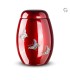 Glasfiber Urn Vlinders rood