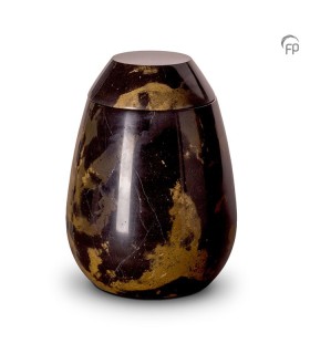 Grote Marmeren Urn Zwart Bruin