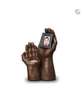 Keramische Geert Kunen Fotolijst Waxine Urn Handen