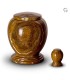 Marmeren Mini Urn bruinbeige wit