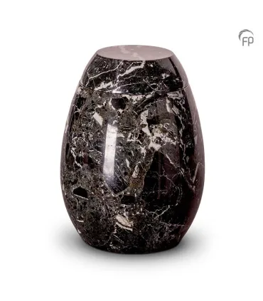 Grote Marmeren Urn zwart groen wit