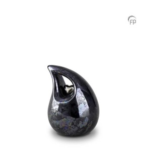 Keramische Mini Urn Oiled Blue Traan