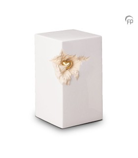 Grote Keramische Urn Parelwit