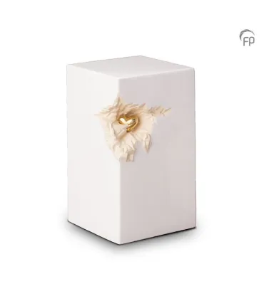 Grote Keramische Urn Parelwit