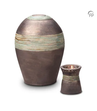 Kleine Keramische Kaarsenhouder Pottery Bonny Metallic