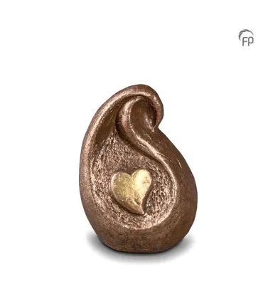 Keramisch Troost Urntje Geert Kunen 'Hartje'