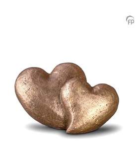 Keramisch Troost Urntje Geert Kunen 'Dubbel Hart'