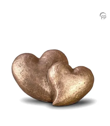 Keramisch Troost Urntje Geert Kunen 'Dubbel Hart'