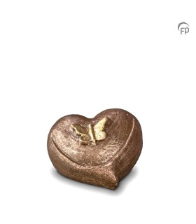 Keramisch Troost Urntje Geert Kunen 'Hart met Vlinder'