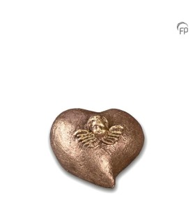 Keramisch Troost Urntje Geert Kunen 'Hart met Engel'