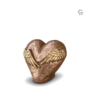 Keramisch Troost Urntje Geert Kunen 'Hart met Vleugels'