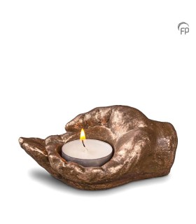 Keramisch Troost Urntje Geert Kunen 'Waxinelichtje in Handje'