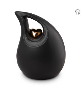 Grote Keramische Urn Zwarte Traan