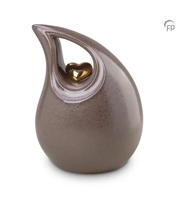 Grote Keramische Urn Bruine Traan