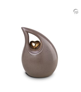 Middelgrote Keramische Urn Bruine Traan