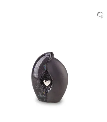 Keramische Mini Urn Oiled Blue