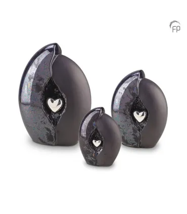 Keramische Mini Urn Oiled Blue