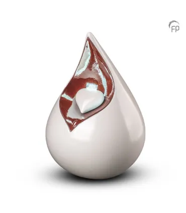 Grote Keramische Urn Celest Hart Wit