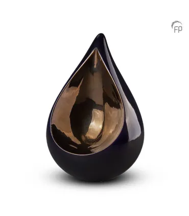 Grote Keramische Urn Celest Donkerblauw 1