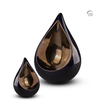 Grote Keramische Urn Celest Donkerblauw 1