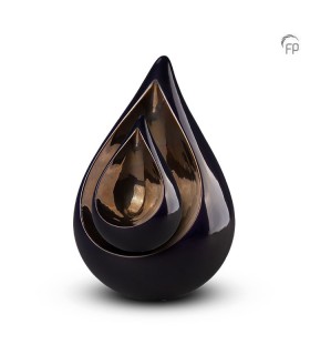 Grote Keramische Urn Celest Donkerblauw 1