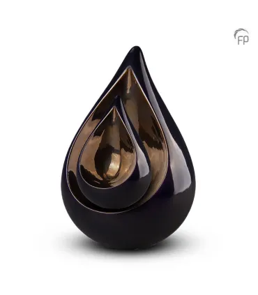 Keramische Mini Urn Celest Donkerblauw 1