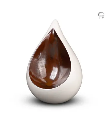 Grote Keramische Urn Celest Wit 1