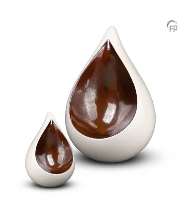 Grote Keramische Urn Celest Wit 1