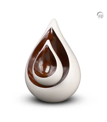 Grote Keramische Urn Celest Wit 1