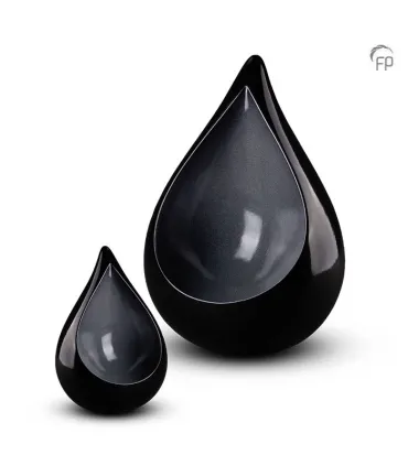 Keramische Mini Urn 'Celest' Zwart 1