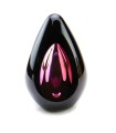 Glazen Premium Traan Urn Diamond Black Red