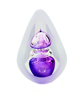 Kleine Glazen Premium Traan Urn Orion Small Paars