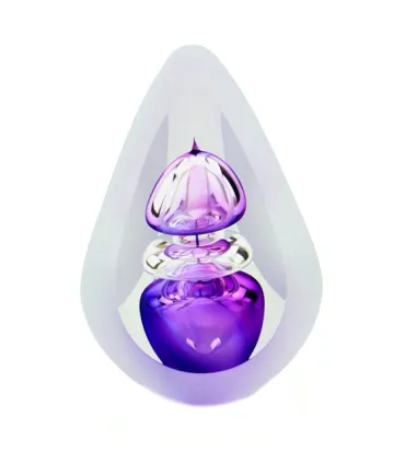 Kleine Glazen Premium Traan Urn Orion Small Paars