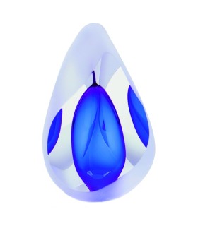 Glazen Premium Traan Urn Reflection Blauw