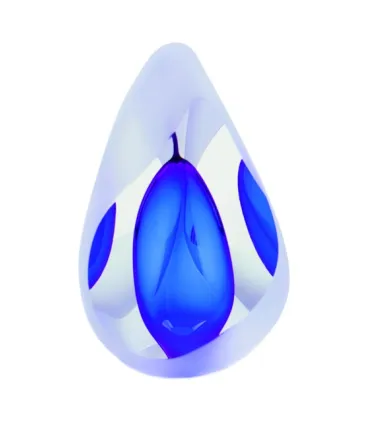 Glazen Premium Traan Urn Reflection Blauw