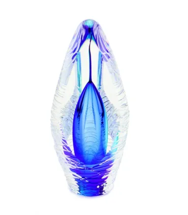 Glazen Premium Urn Spirit Glans Blauw
