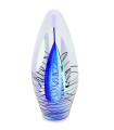 Glazen Premium Urn Spirit Krakele Blauw