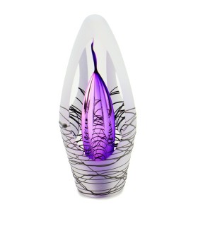 Glazen Premium Urn Spirit Krakele Paars