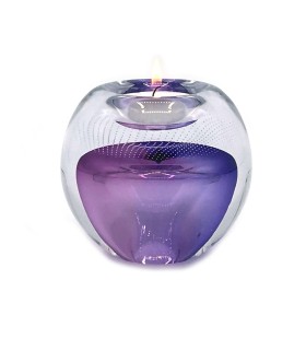 Glazen Premium Kaarsenhouder Tealight Lila