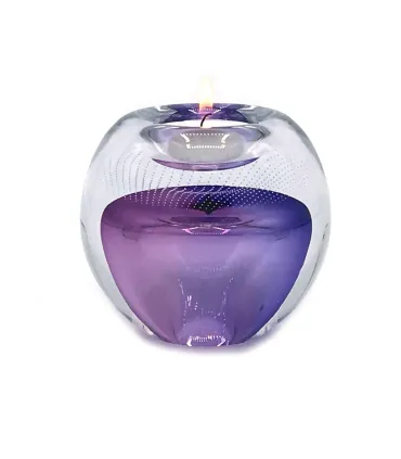 Glazen Premium Kaarsenhouder Tealight Lila