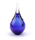 Glazen Memorie Urn Druppel Small Donkerblauw