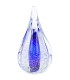 Glazen Memorie Urn Sparkle Blauw