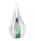 Glazen Memorie Urn Sparkle Groen-Paars
