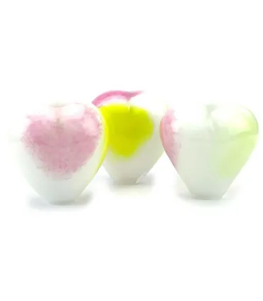 Glazen Memorie Urn Big Heart Opaque Pastel