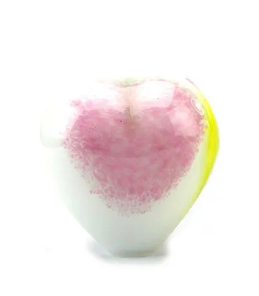 Glazen Memorie Urn Small Heart Opaque Pastel