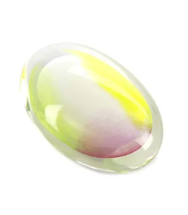 Glazen Memorie Knuffelkeitje Pebble Oval Opaque Pastel