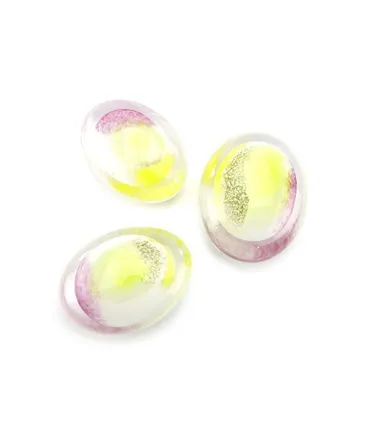 Glazen Memorie Knuffelkeitje Pebble Oval Opaque Pastel