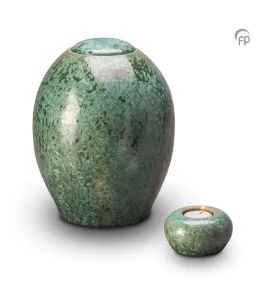 Grote Keramische Urn Pottery Bonny Groen