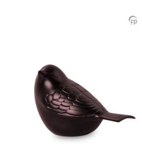 Metalen Mini Urn Songbird Brons