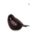 Metalen Mini Urn Songbird Brons